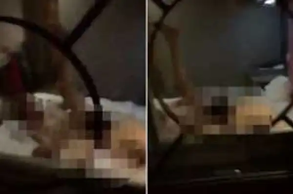 N@ked Couple Perform Sex Act In Full View Of A Street As People Walked By.